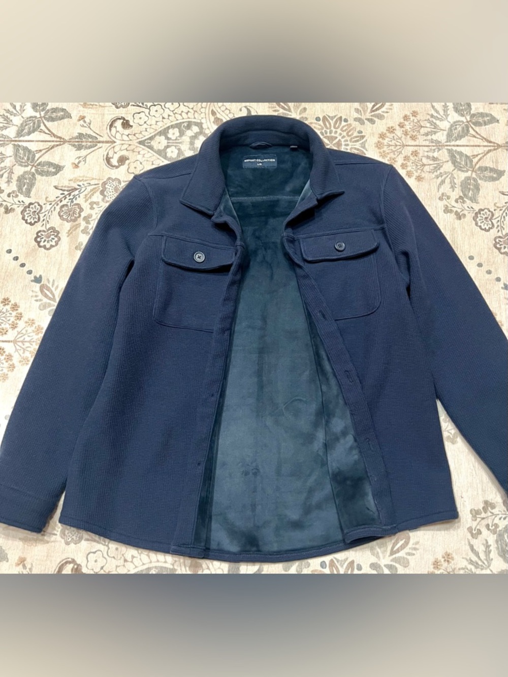 Report Collection Navy Shacket / Jacket Size Large - Picture 4 of 10